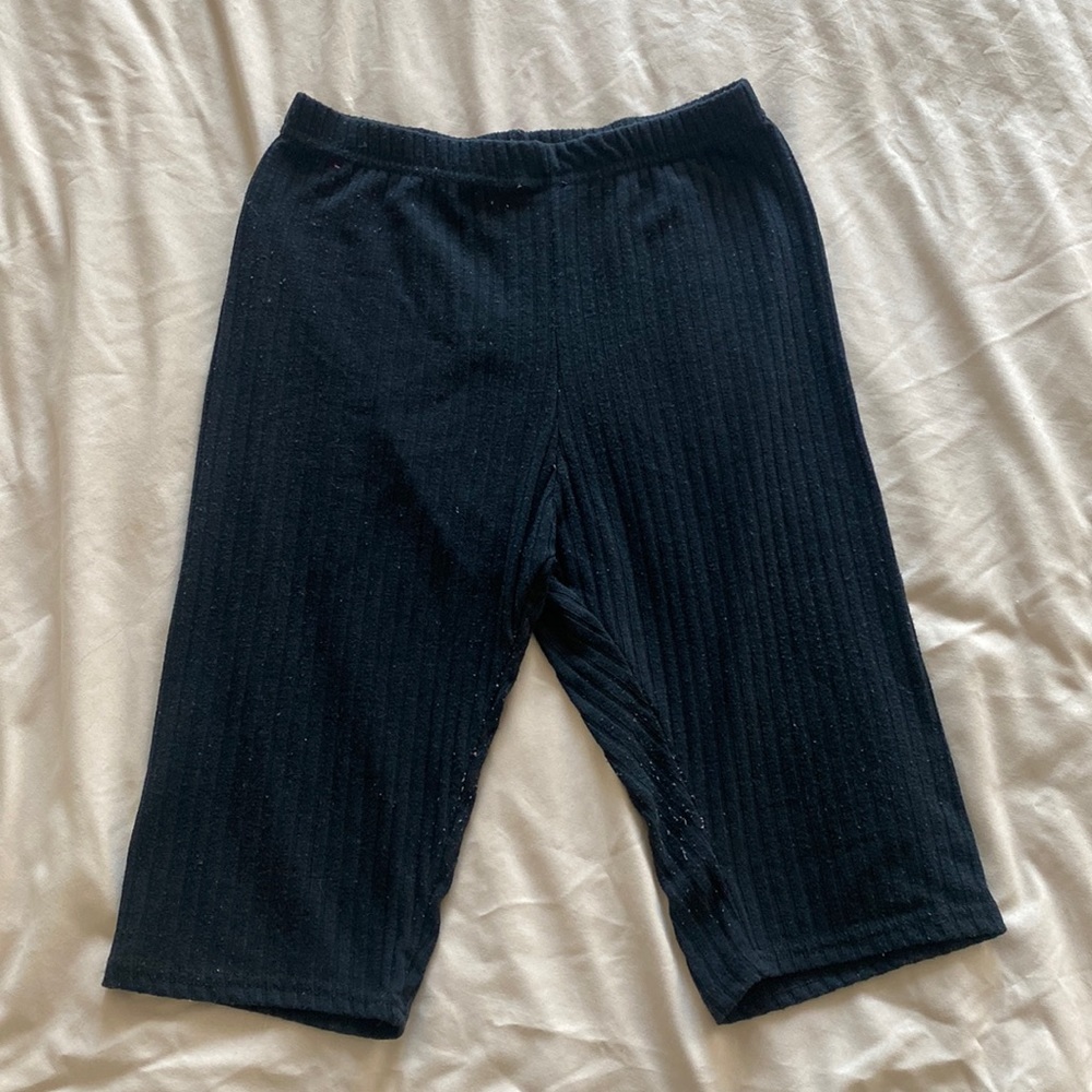 Boohoo Ribbed Biker Shorts